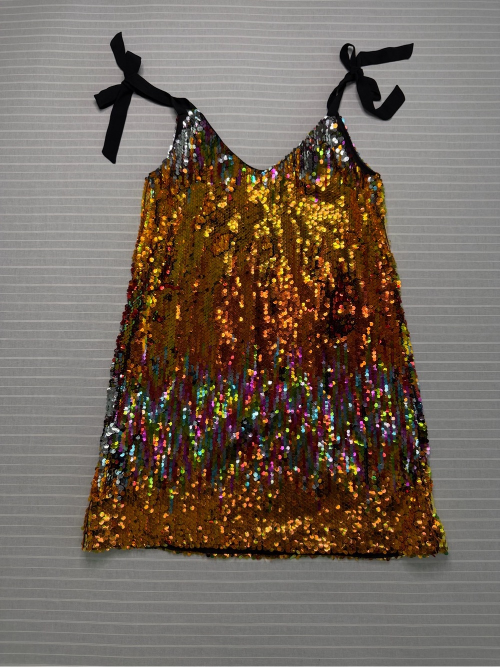 Beatrice B Multicolor Sequin Mini Dress